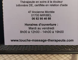 Cabinet de Toucher-massage/relaxation, Relation d'aide