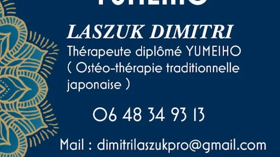 Photo DIMITRI LASZUK osteo-therapeute Yumeiho Finistere